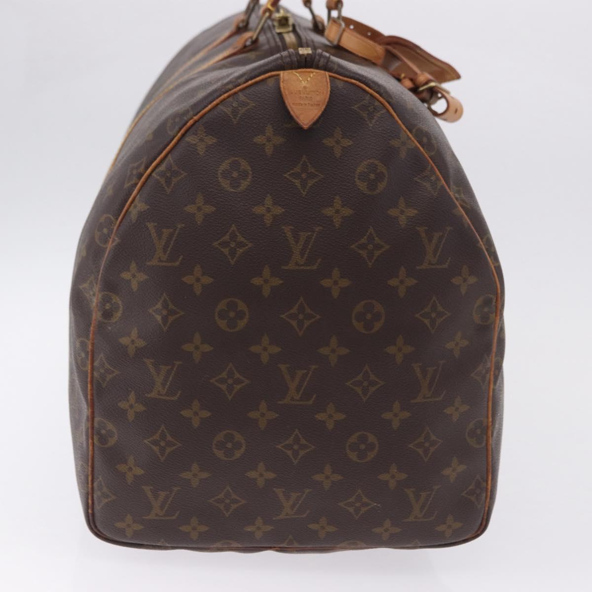 LOUIS VUITTON Monogram Keepall 55 Boston Bag M41424 LV Auth ka5967