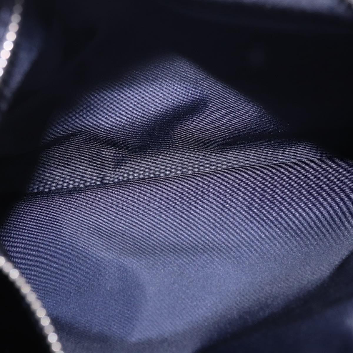 LOUIS VUITTON LV Cup V Line Cross Bag Leather Navy Silver M50443 LV Auth ka5969A
