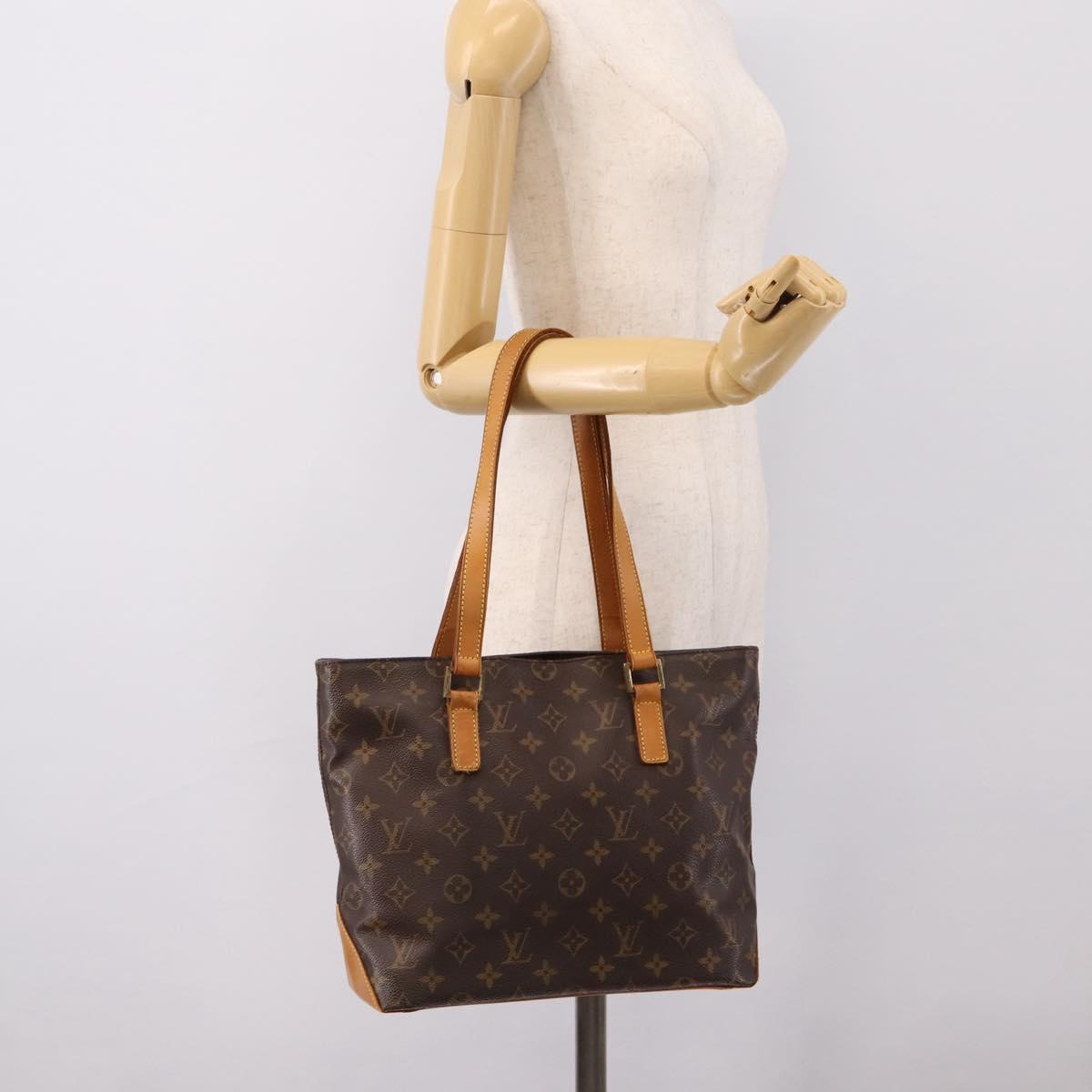 LOUIS VUITTON Monogram Cabas Piano Tote Bag M51148 LV Auth ka5970