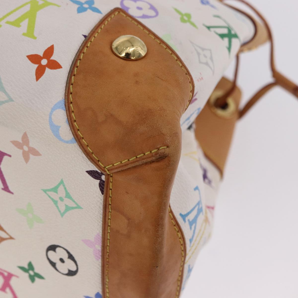 LOUIS VUITTON Monogram Multicolor Ursula Tote Bag White M40123 LV Auth ka5973V