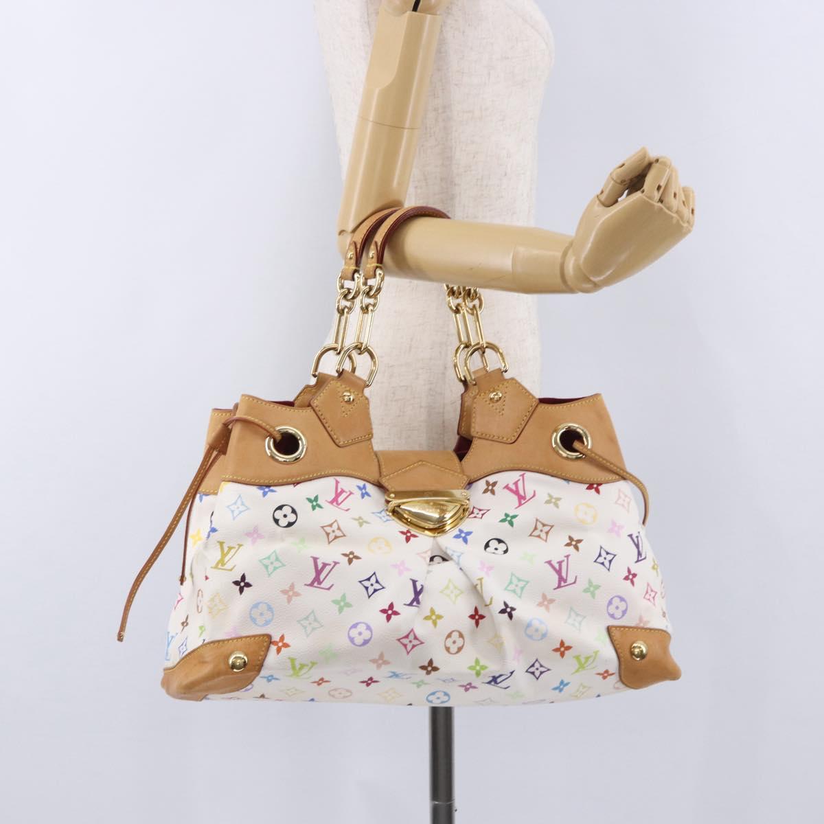 LOUIS VUITTON Monogram Multicolor Ursula Tote Bag White M40123 LV Auth ka5973V