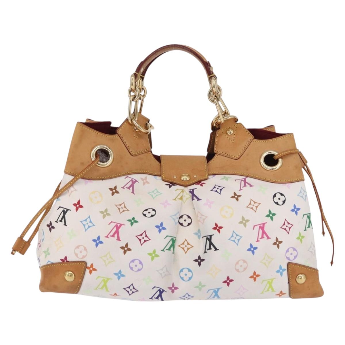LOUIS VUITTON Monogram Multicolor Ursula Tote Bag White M40123 LV Auth ka5973V