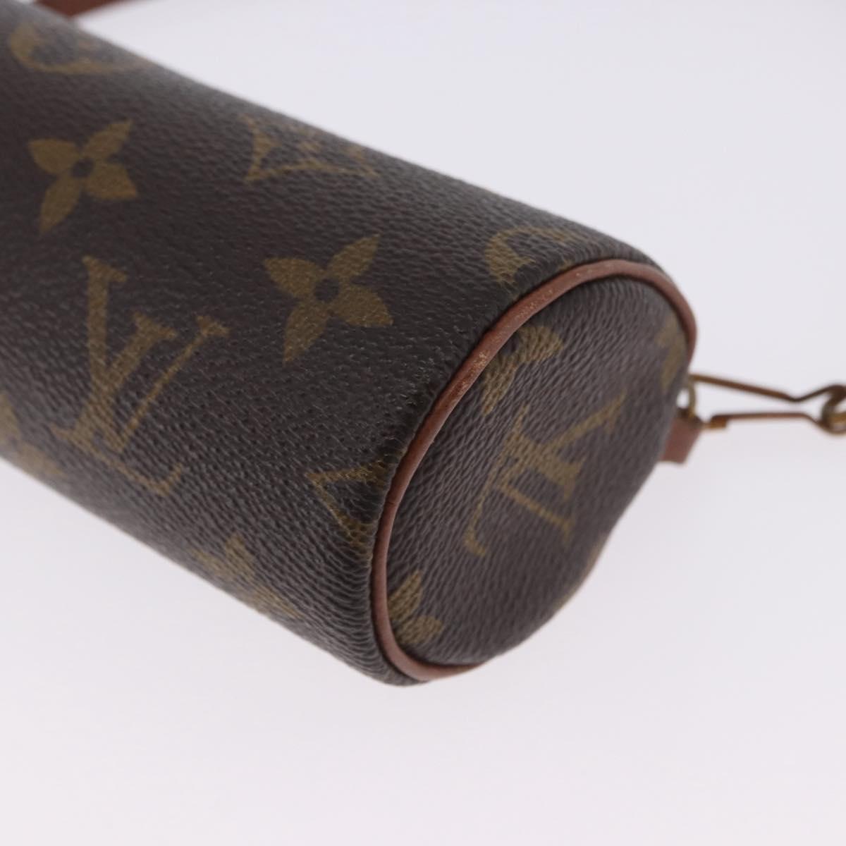 LOUIS VUITTON Monogram Papillon Pouch LV Auth ka5974