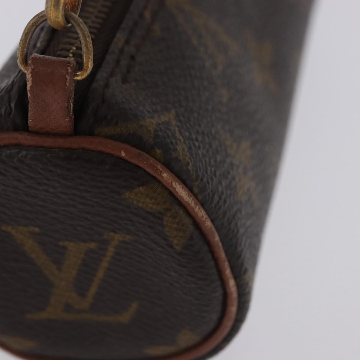 LOUIS VUITTON Monogram Papillon Pouch LV Auth ka5974