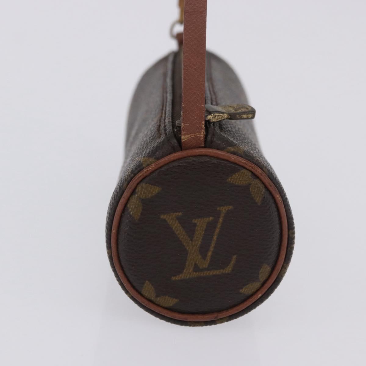 LOUIS VUITTON Monogram Papillon Pouch LV Auth ka5974