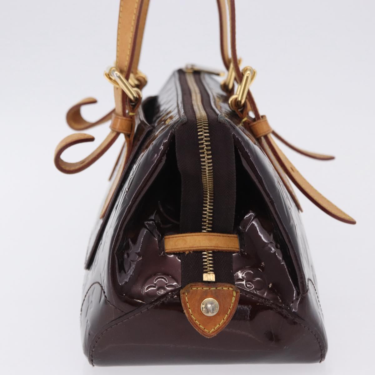LOUIS VUITTON Monogram Vernis Rosewood Avenue Bag Amarante M93510 LV Auth ka5975