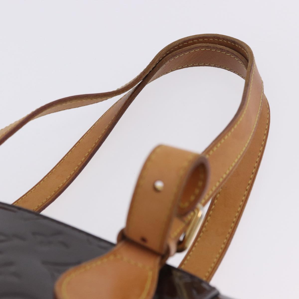 LOUIS VUITTON Monogram Vernis Rosewood Avenue Bag Amarante M93510 LV Auth ka5975