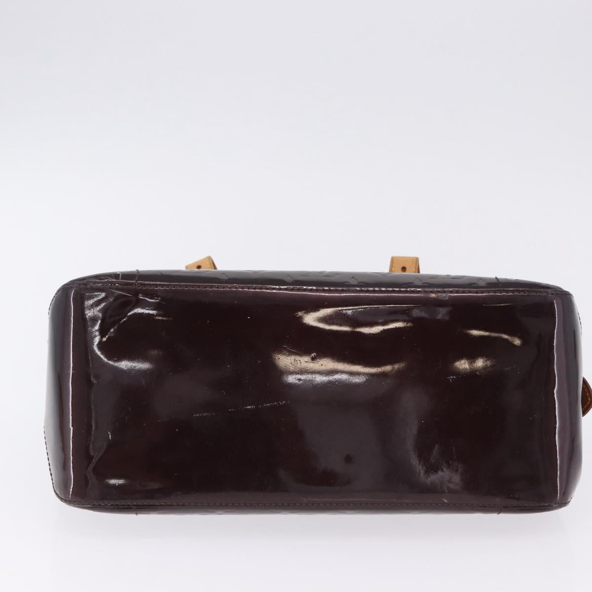 LOUIS VUITTON Monogram Vernis Rosewood Avenue Bag Amarante M93510 LV Auth ka5975