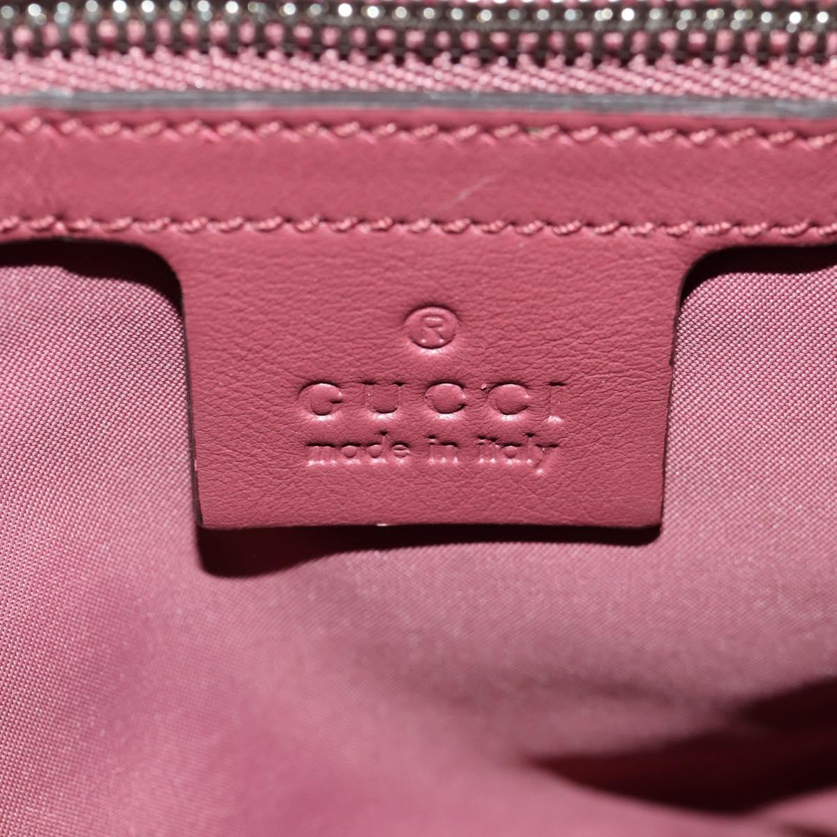 GUCCI GG Blooms GG Supreme Backpack PVC Beige Silver 410544 Auth ka598M