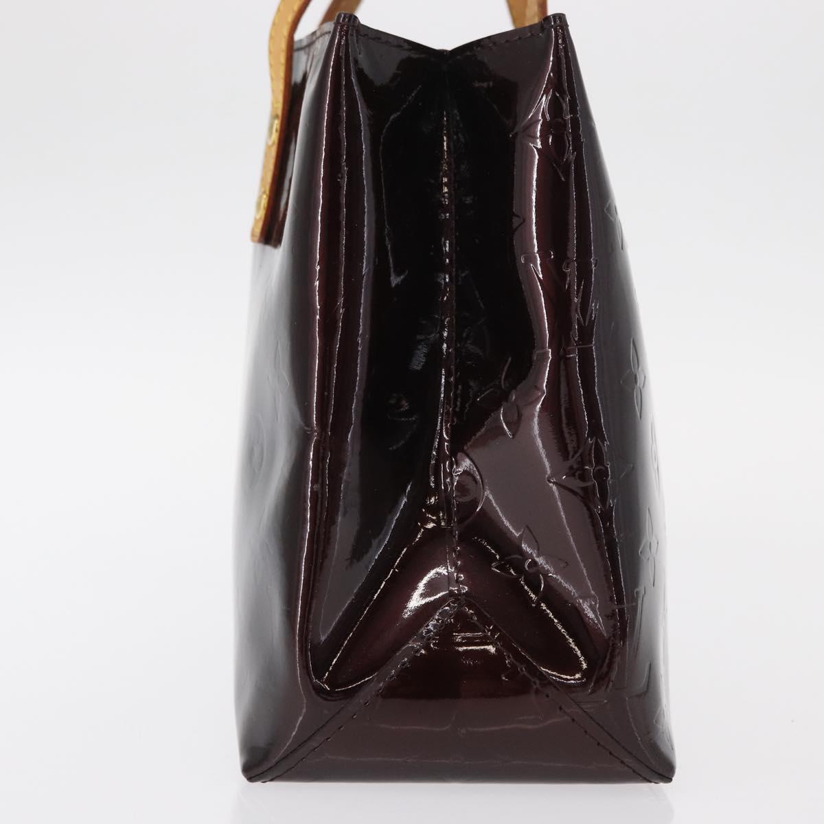 LOUIS VUITTON Monogram Vernis Reade PM Hand Bag Amarante M91993 LV Auth ka599