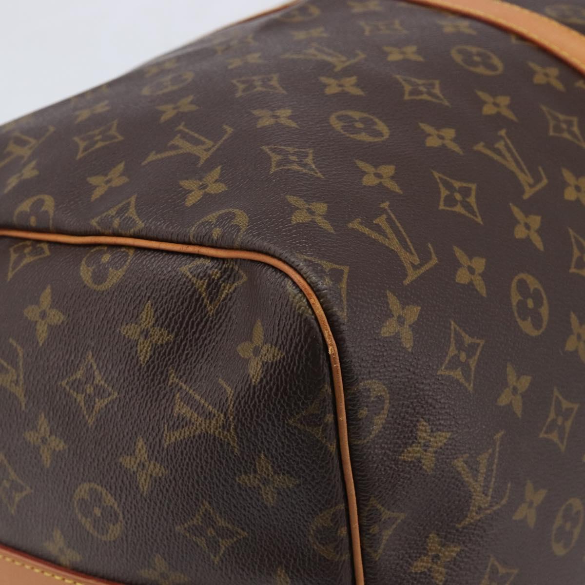 LOUIS VUITTON Monogram Keepall Bandouliere 55 Boston Bag M41414 LV Auth ka5990A