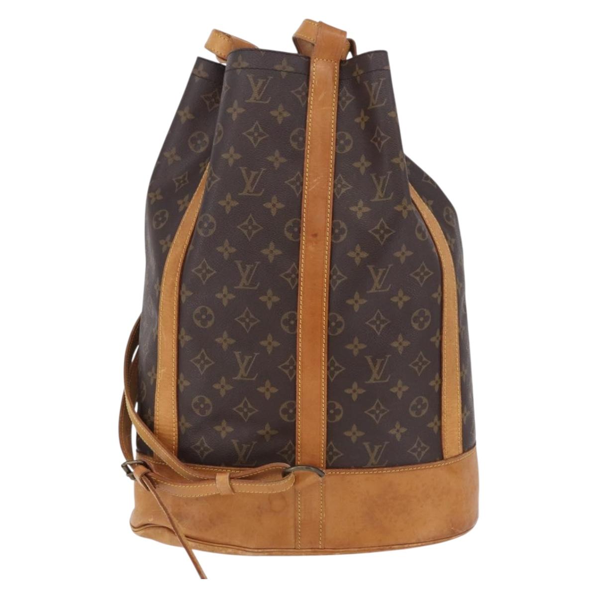 LOUIS VUITTON Monogram Randonnee GM Shoulder Bag M42244 LV Auth ka5991