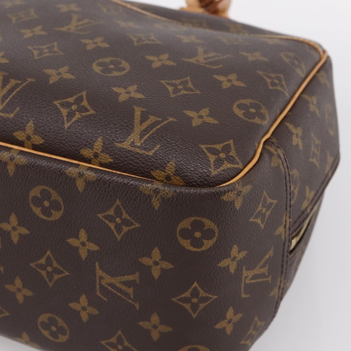 LOUIS VUITTON Monogram Deauville Hand Bag M47270 LV Auth ka5993