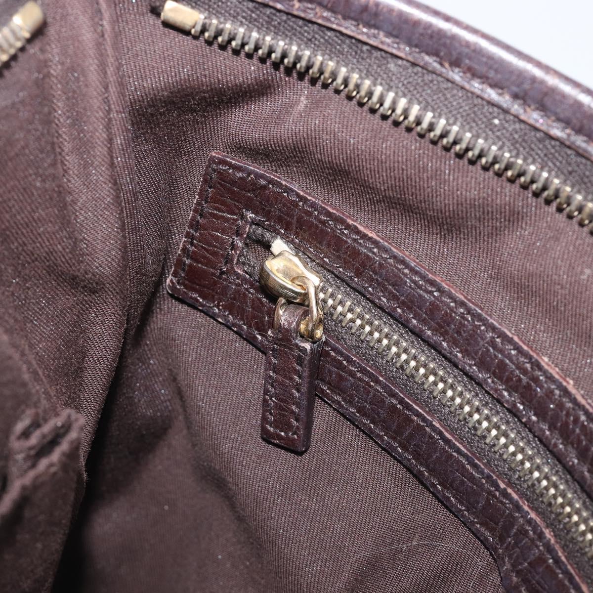 GUCCI GG Canvas Web Sherry Line Shoulder Bag Beige Gold 144388 Auth ka6002