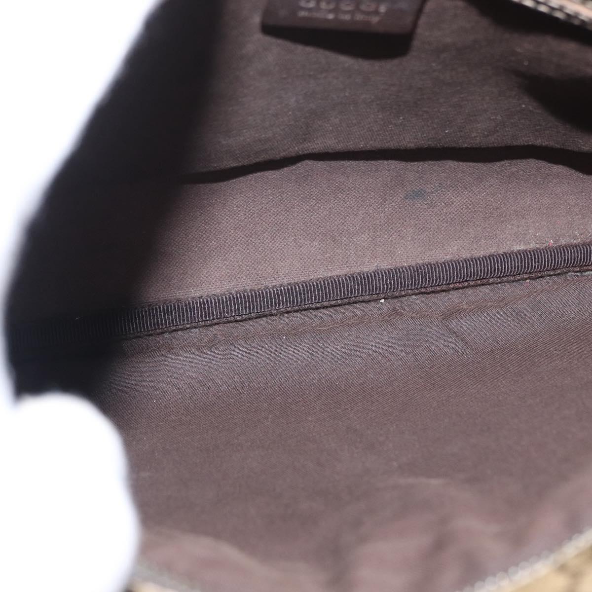 GUCCI GG Supreme Shoulder Bag PVC Beige Gold 295257 Auth ka601