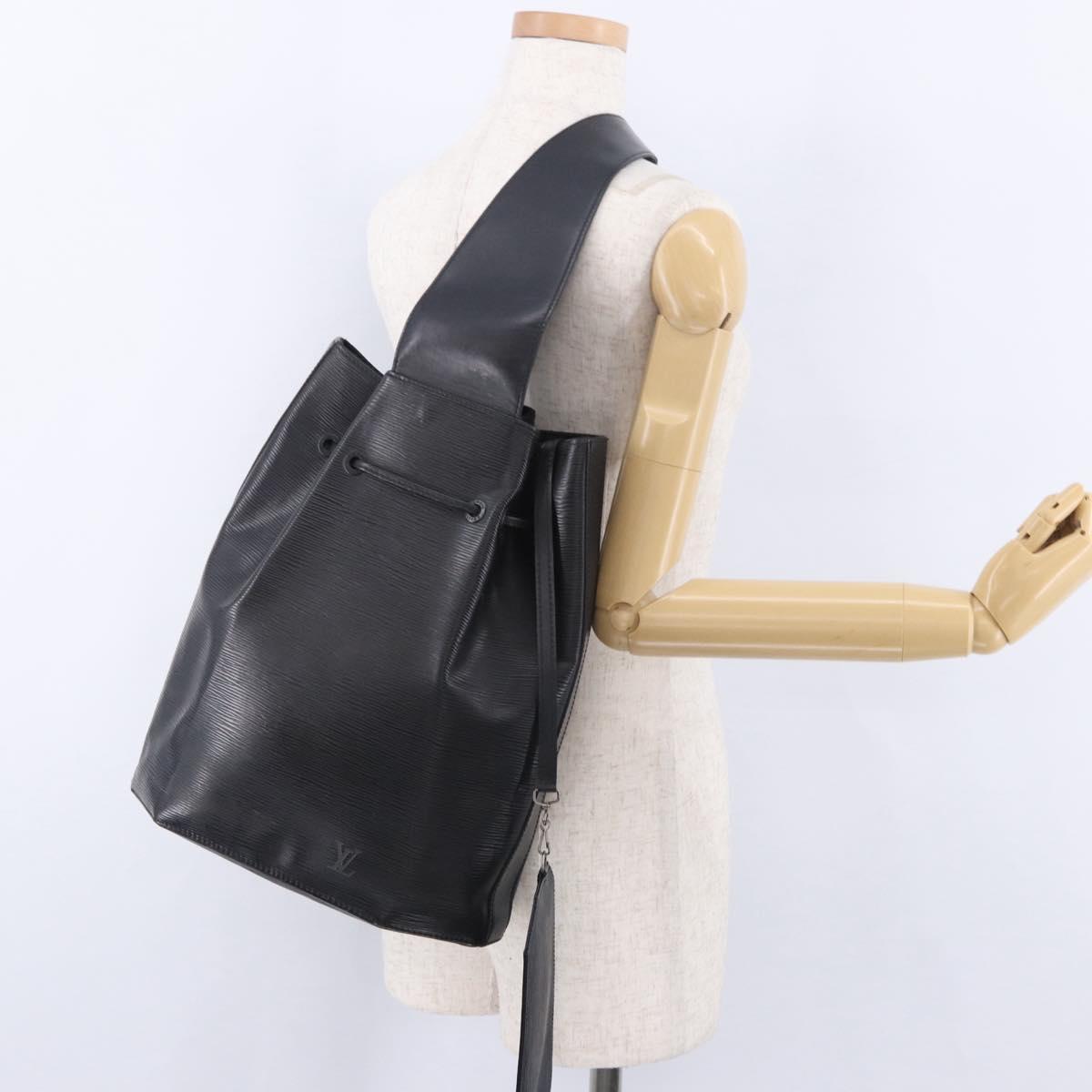 LOUIS VUITTON Epi Sac A Dos Shoulder Bag Black M80153 LV Auth ka6010
