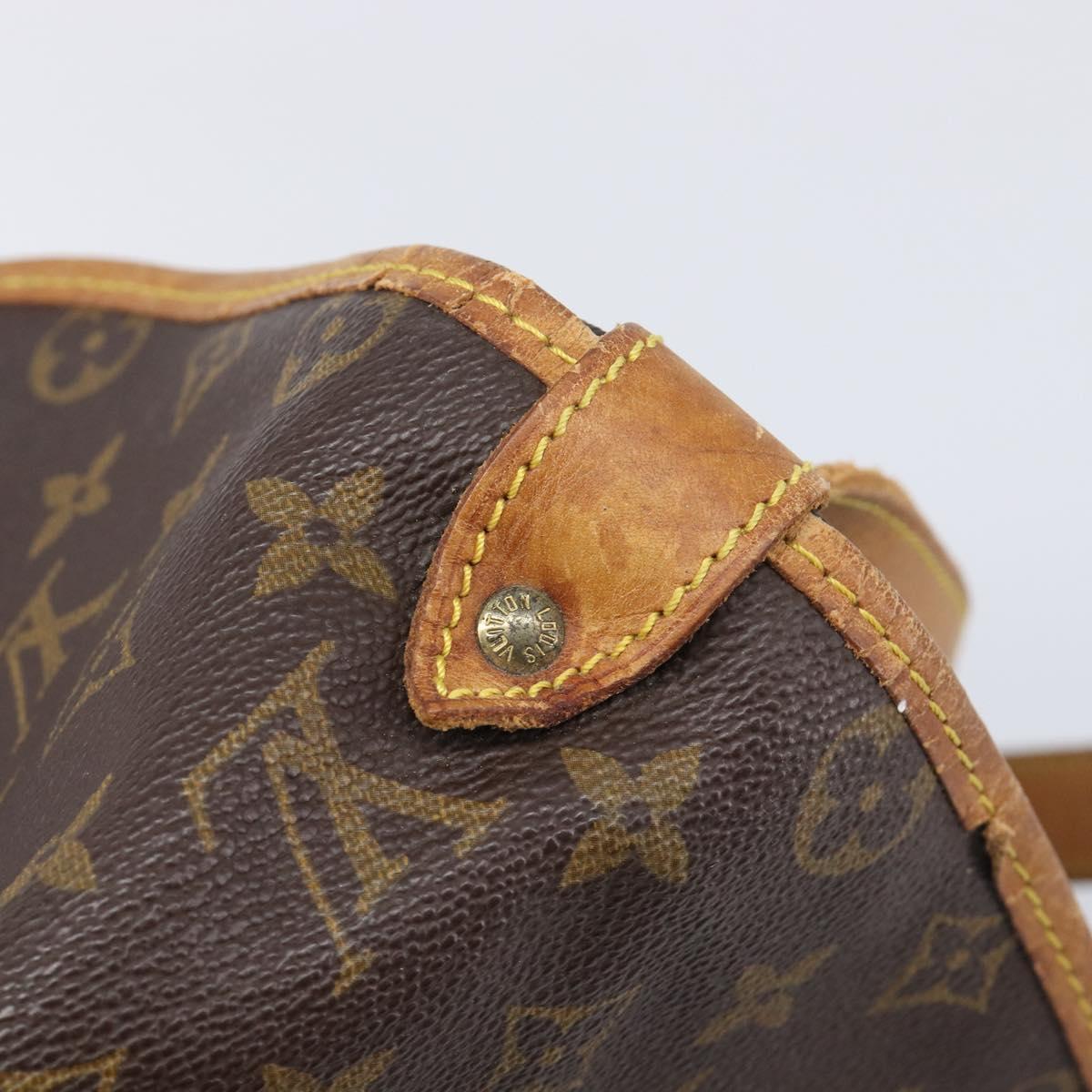 LOUIS VUITTON Monogram Saumur 35 Shoulder Bag M42254 LV Auth ka6011