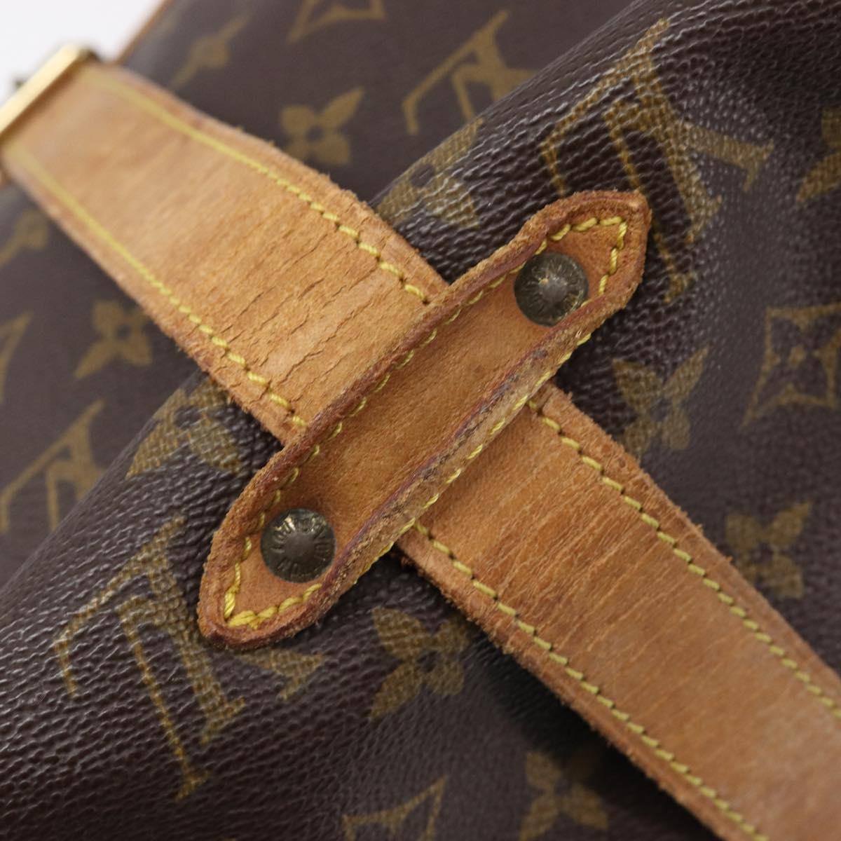 LOUIS VUITTON Monogram Saumur 35 Shoulder Bag M42254 LV Auth ka6011