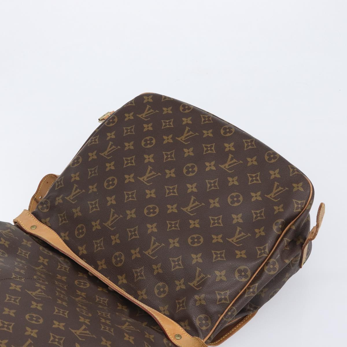 LOUIS VUITTON Monogram Saumur 35 Shoulder Bag M42254 LV Auth ka6011