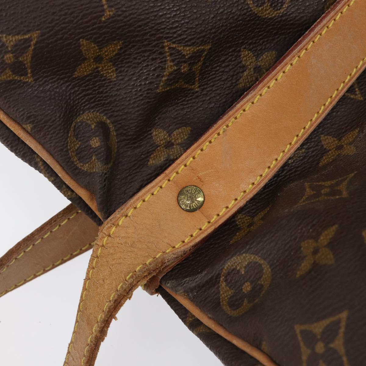 LOUIS VUITTON Monogram Saumur 35 Shoulder Bag M42254 LV Auth ka6011