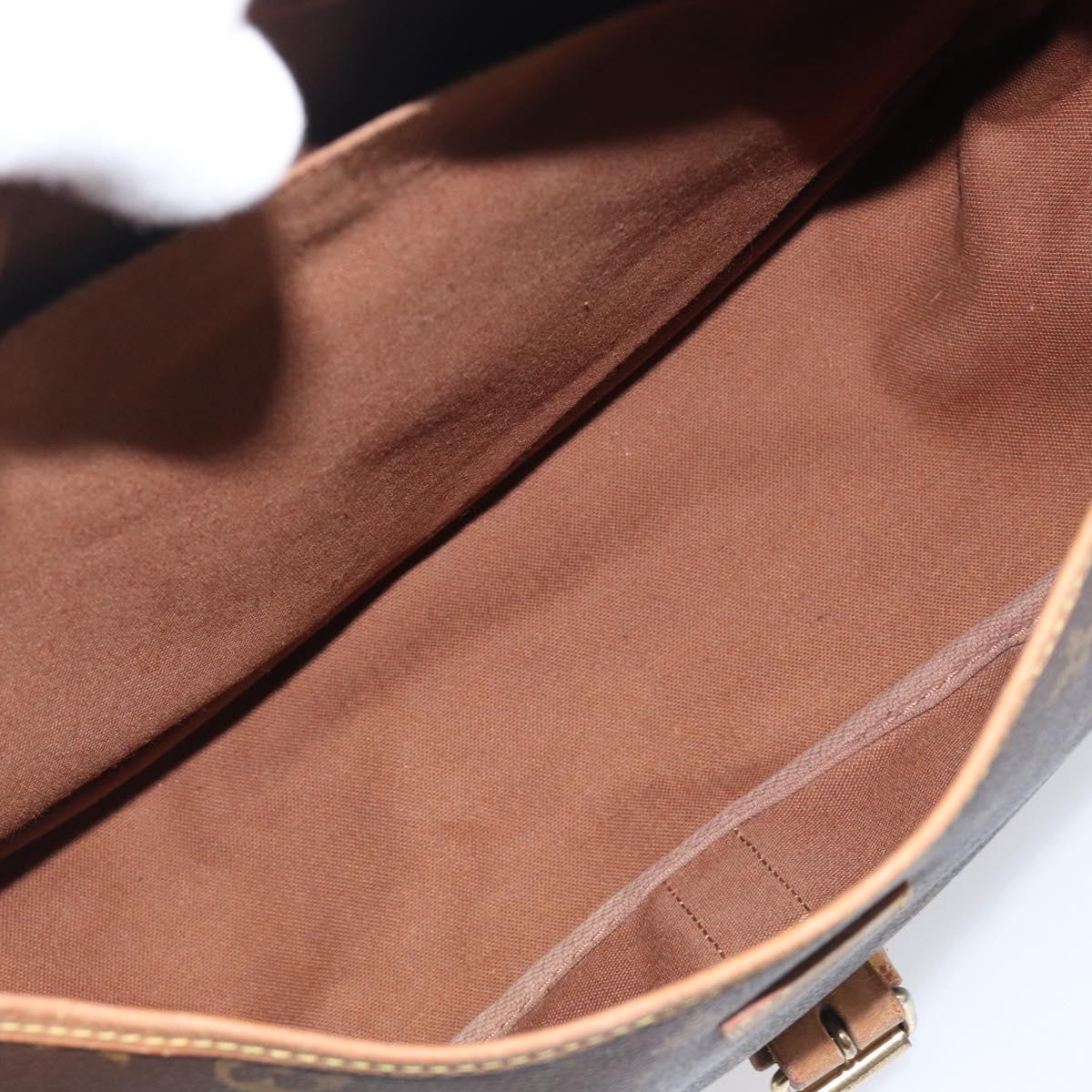 LOUIS VUITTON Monogram Saumur 35 Shoulder Bag M42254 LV Auth ka6011
