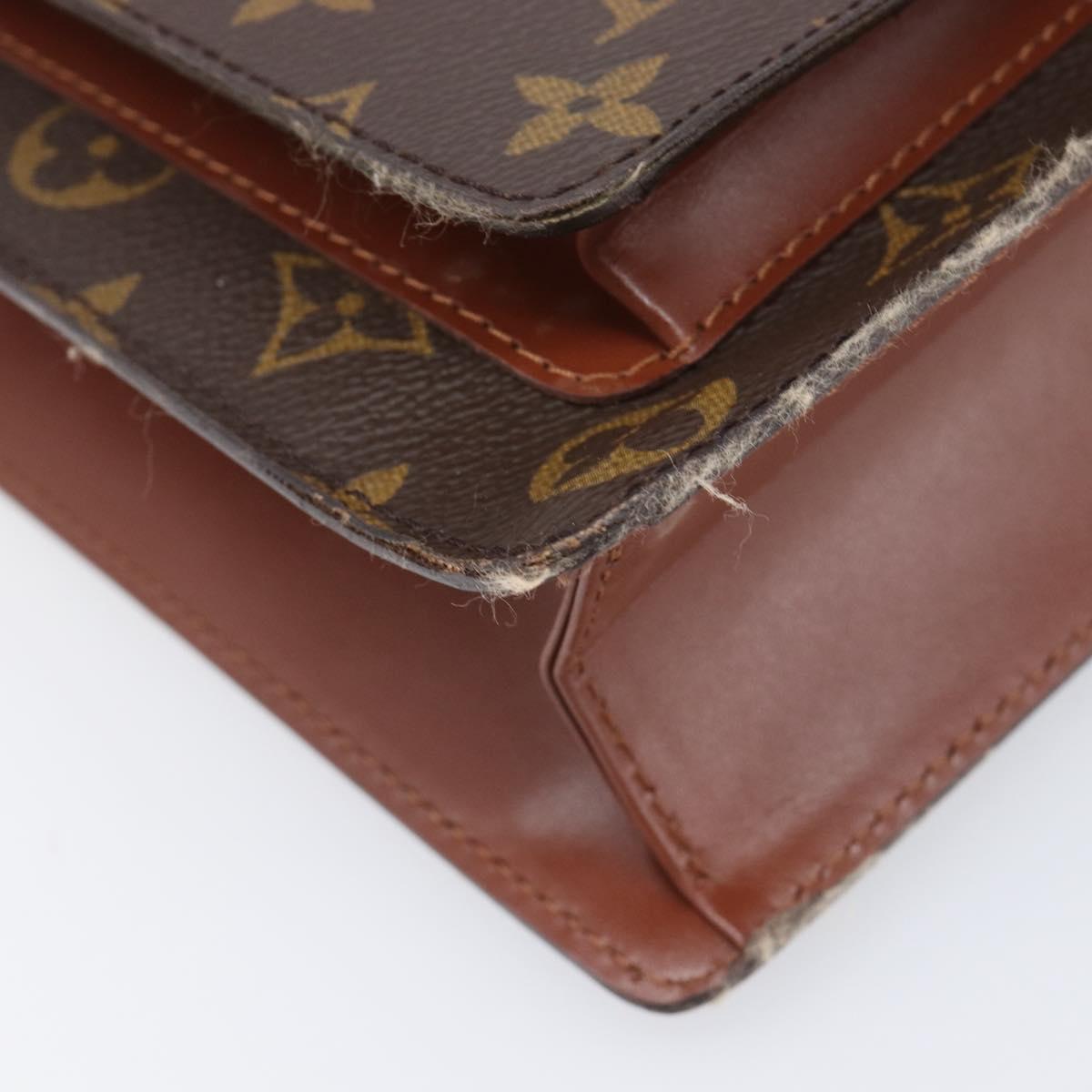 LOUIS VUITTON Monogram Monceau 28 Hand Bag M51185 LV Auth ka6012