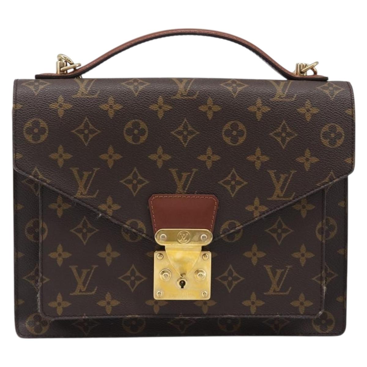 LOUIS VUITTON Monogram Monceau 28 Hand Bag M51185 LV Auth ka6012