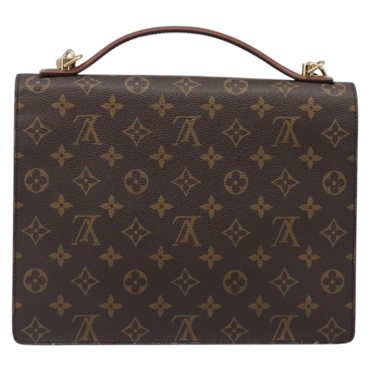 LOUIS VUITTON Monogram Monceau 28 Hand Bag M51185 LV Auth ka6012
