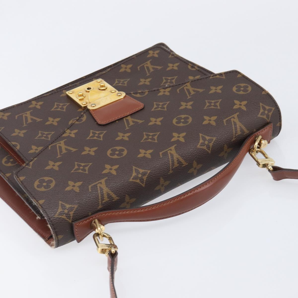 LOUIS VUITTON Monogram Monceau 28 Hand Bag M51185 LV Auth ka6012