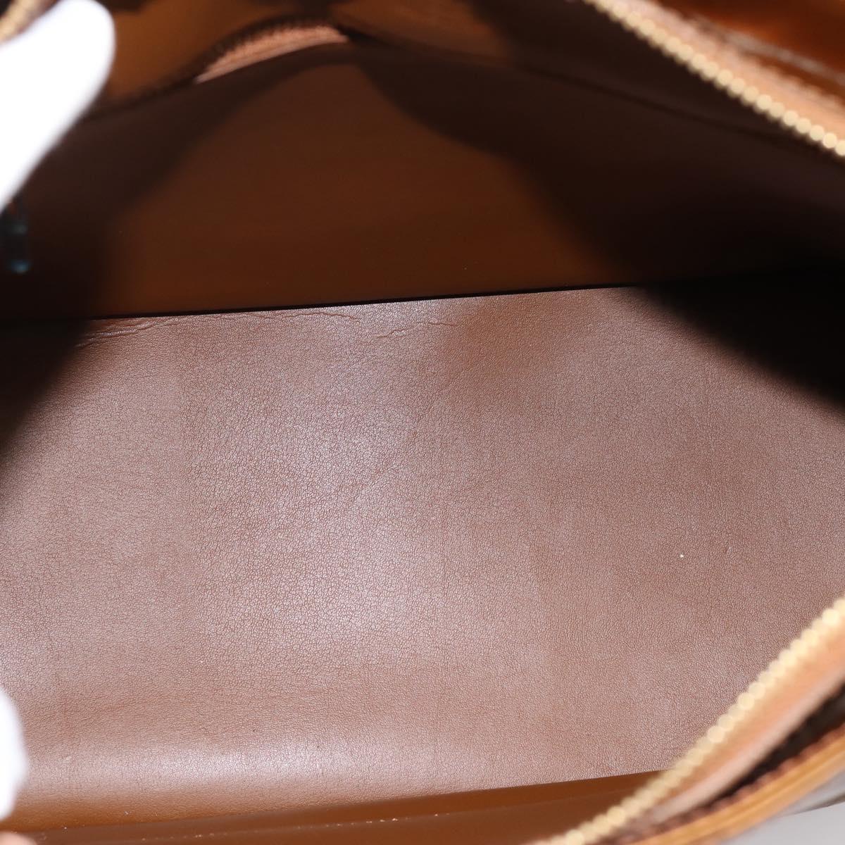LOUIS VUITTON Monogram Vernis Houston Hand Bag Bronze M91122 LV Auth ka6013