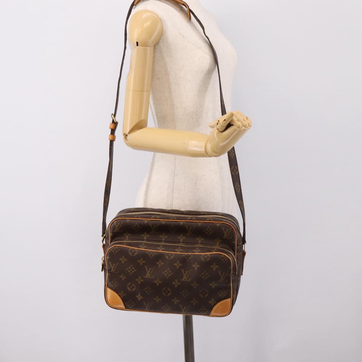 LOUIS VUITTON Monogram Nile Shoulder Bag M45244 LV Auth ka6014V