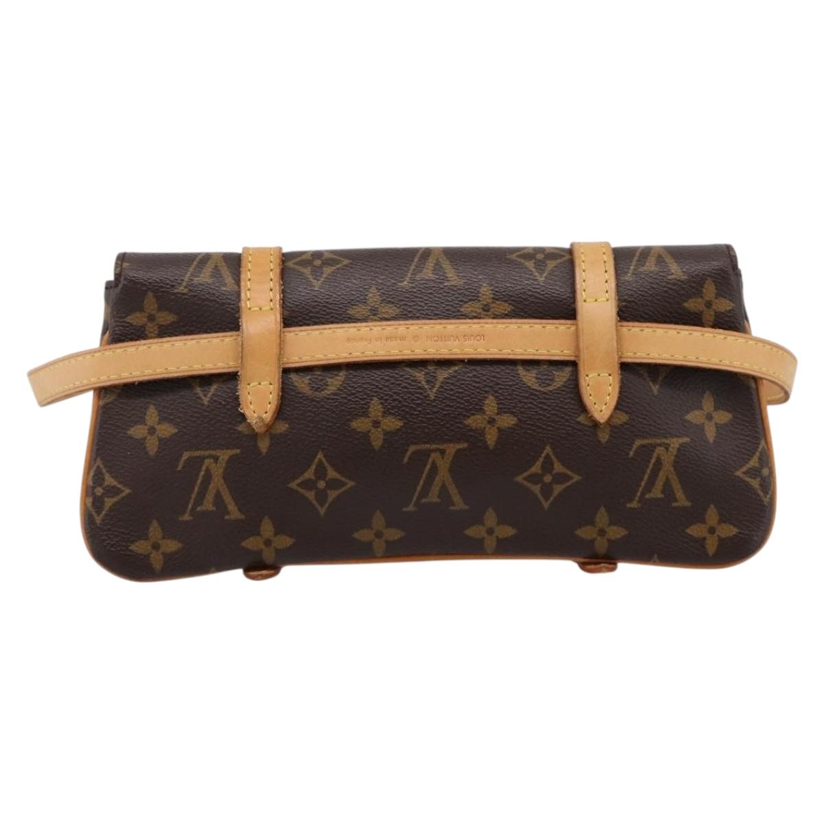 LOUIS VUITTON Monogram Pochette Marrell Waist bag M51159 LV Auth ka6017V