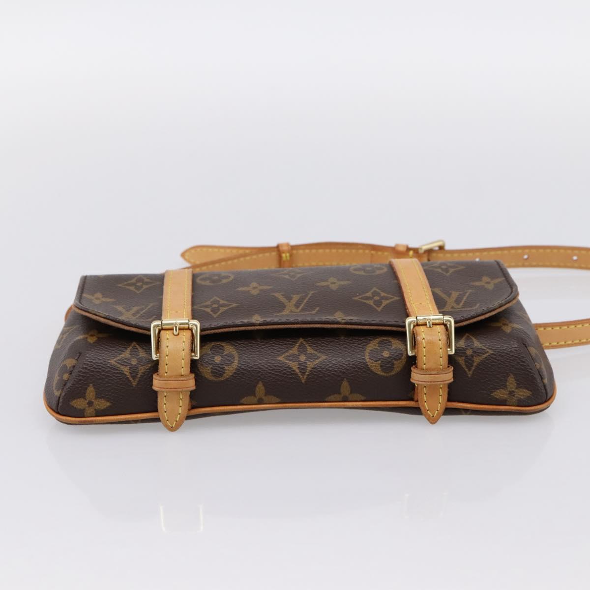 LOUIS VUITTON Monogram Pochette Marrell Waist bag M51159 LV Auth ka6017V