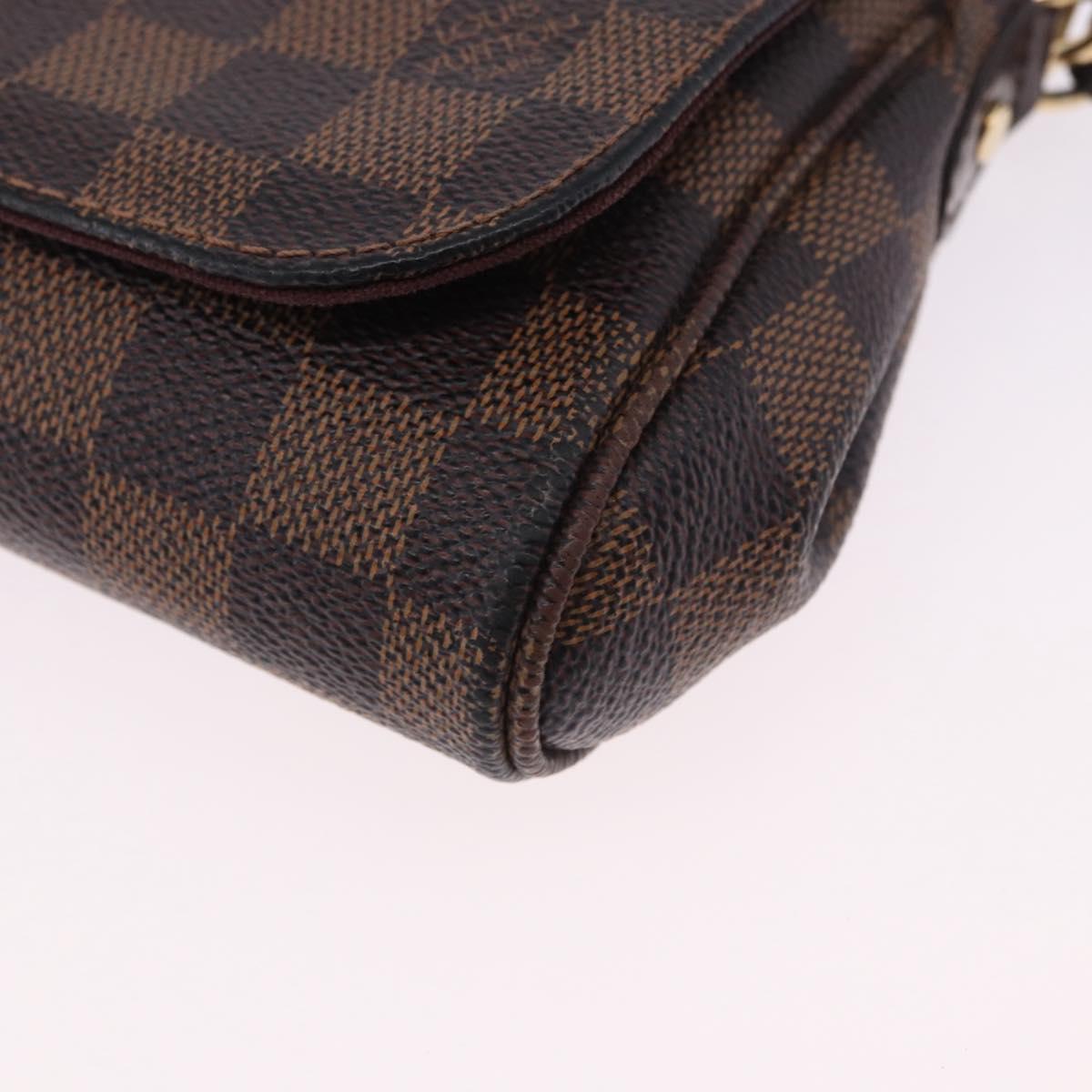LOUIS VUITTON Damier Ebene Favorit PM Shoulder Bag 2way N41276 LV Auth ka6018V