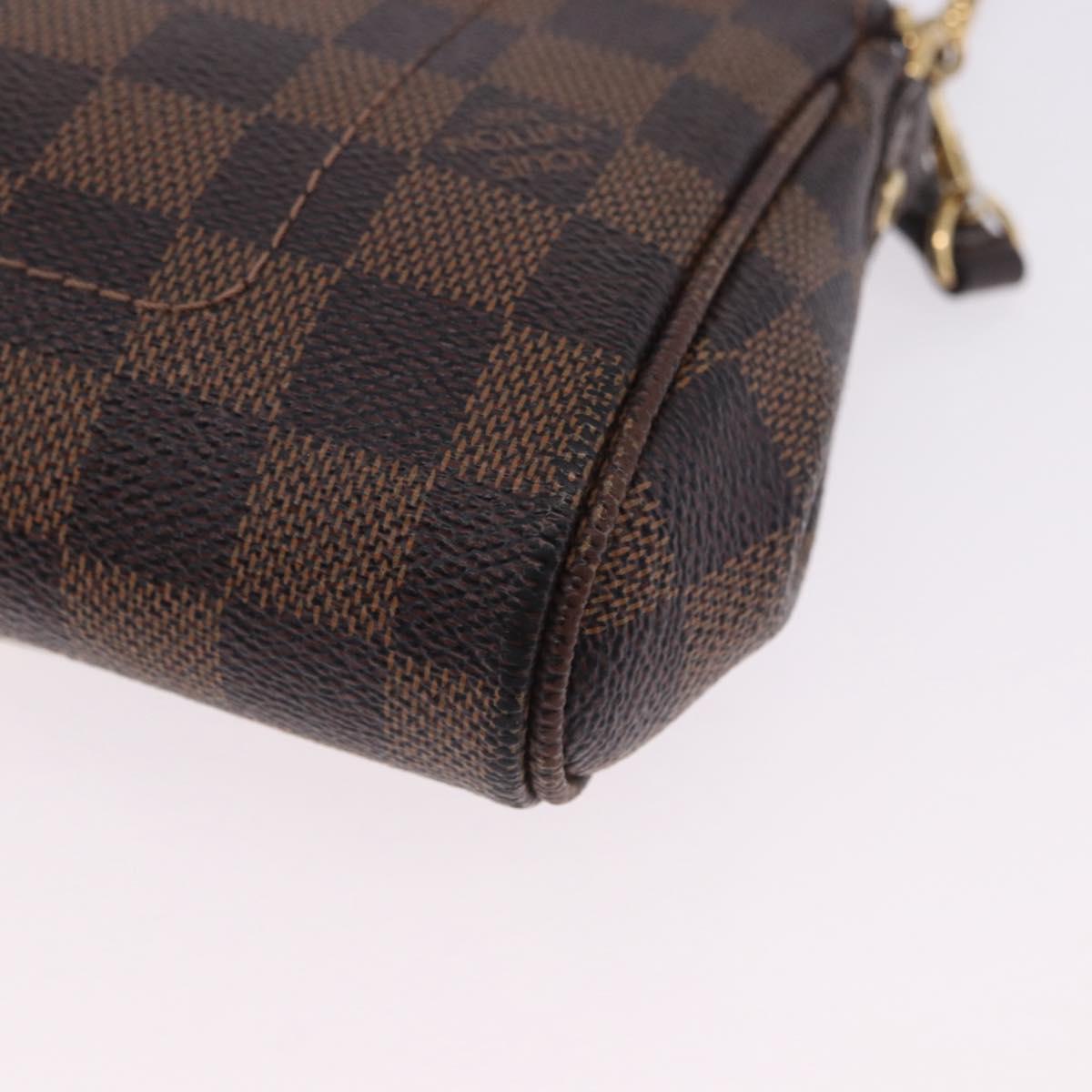 LOUIS VUITTON Damier Ebene Favorit PM Shoulder Bag 2way N41276 LV Auth ka6018V