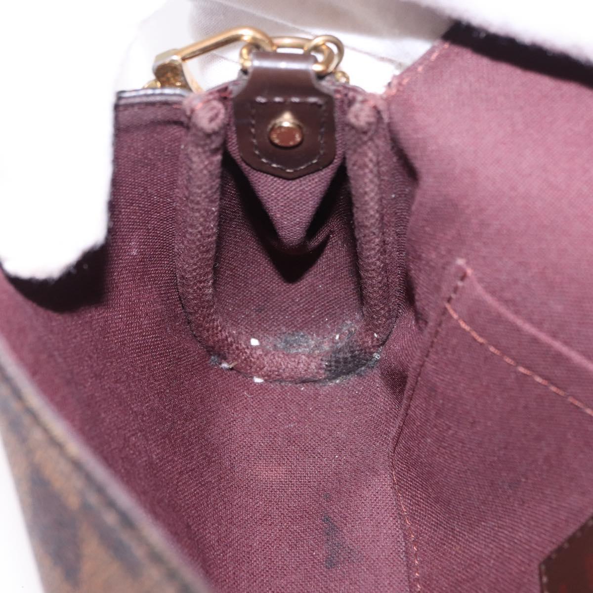 LOUIS VUITTON Damier Ebene Favorit PM Shoulder Bag 2way N41276 LV Auth ka6018V