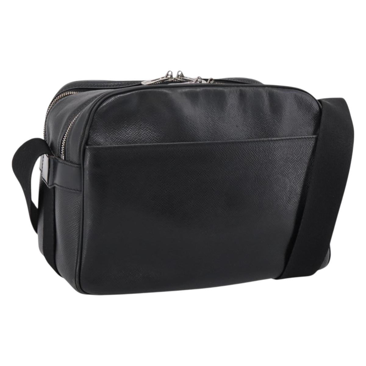 LOUIS VUITTON Taiga Reporter PM Shoulder Bag Ardoise M30152 LV Auth ka6020