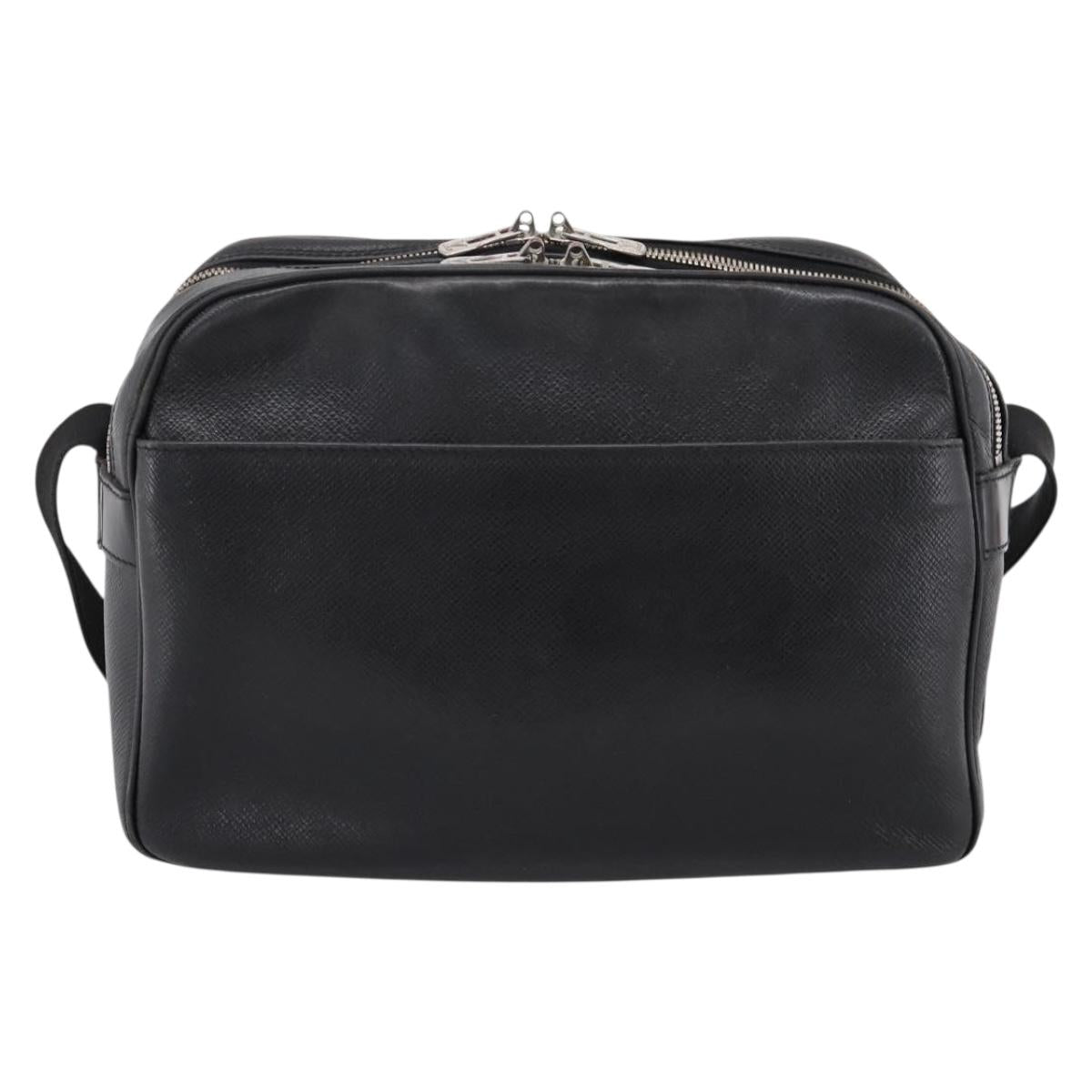 LOUIS VUITTON Taiga Reporter PM Shoulder Bag Ardoise M30152 LV Auth ka6020