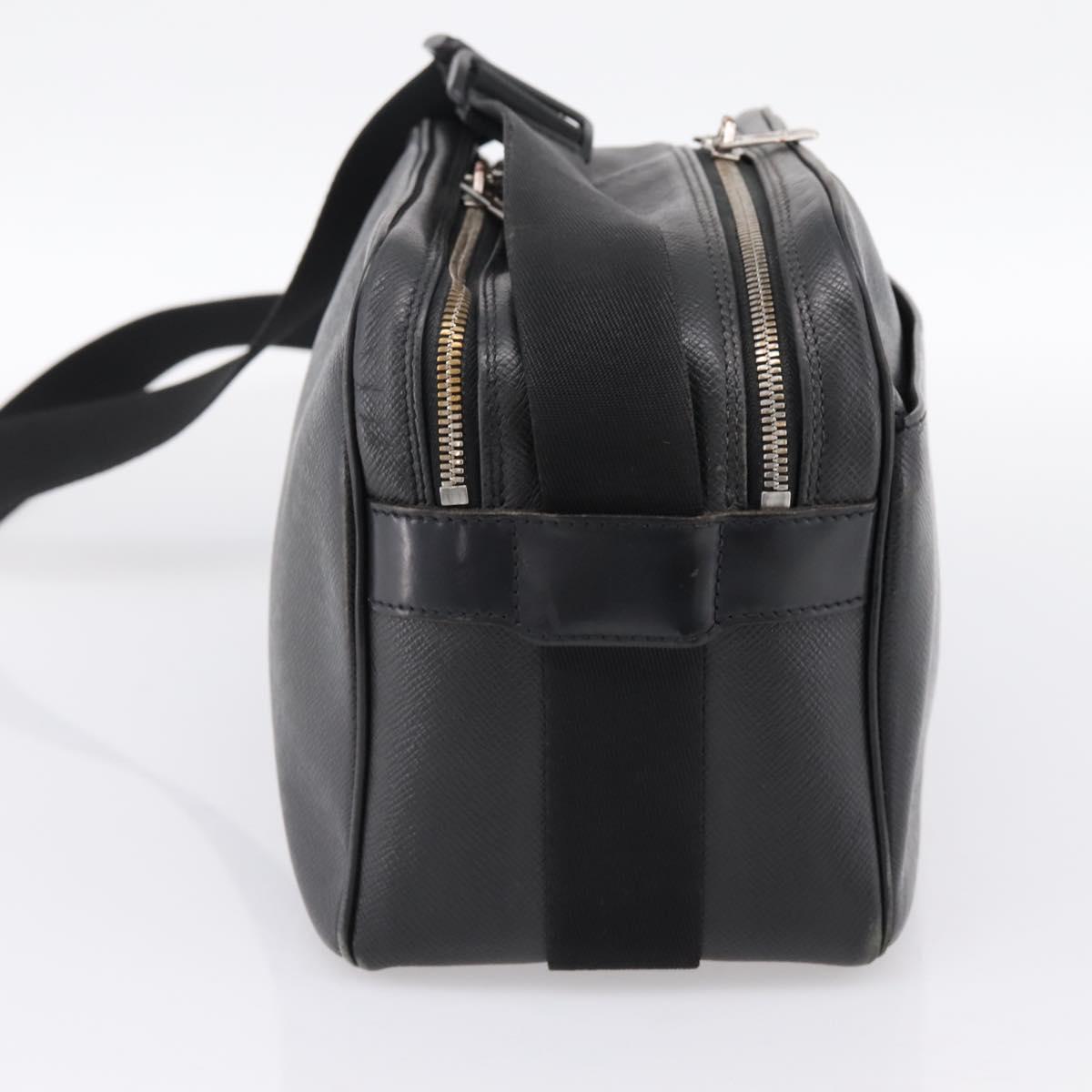 LOUIS VUITTON Taiga Reporter PM Shoulder Bag Ardoise M30152 LV Auth ka6020