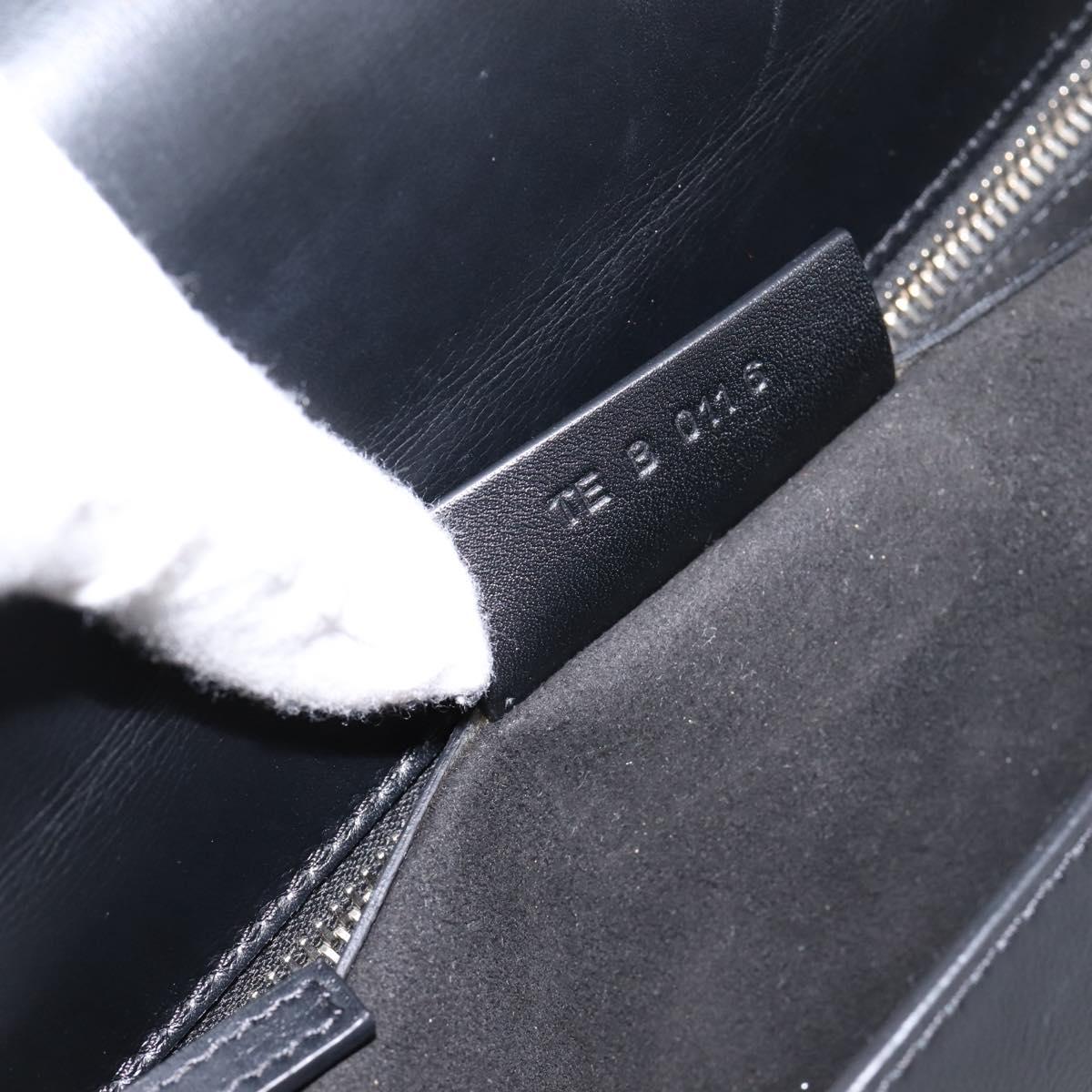 GIVENCHY Shoulder Bag Leather Black Gold Auth ka6021A