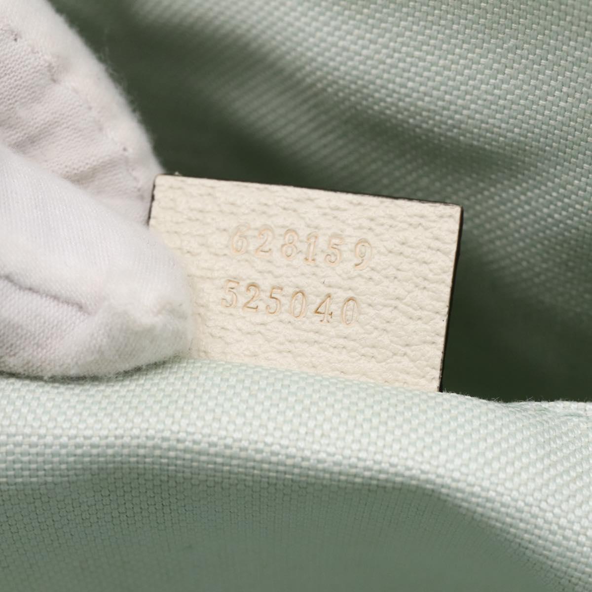 GUCCI Hand Bag Canvas Light Blue 628159 Auth ka6023V