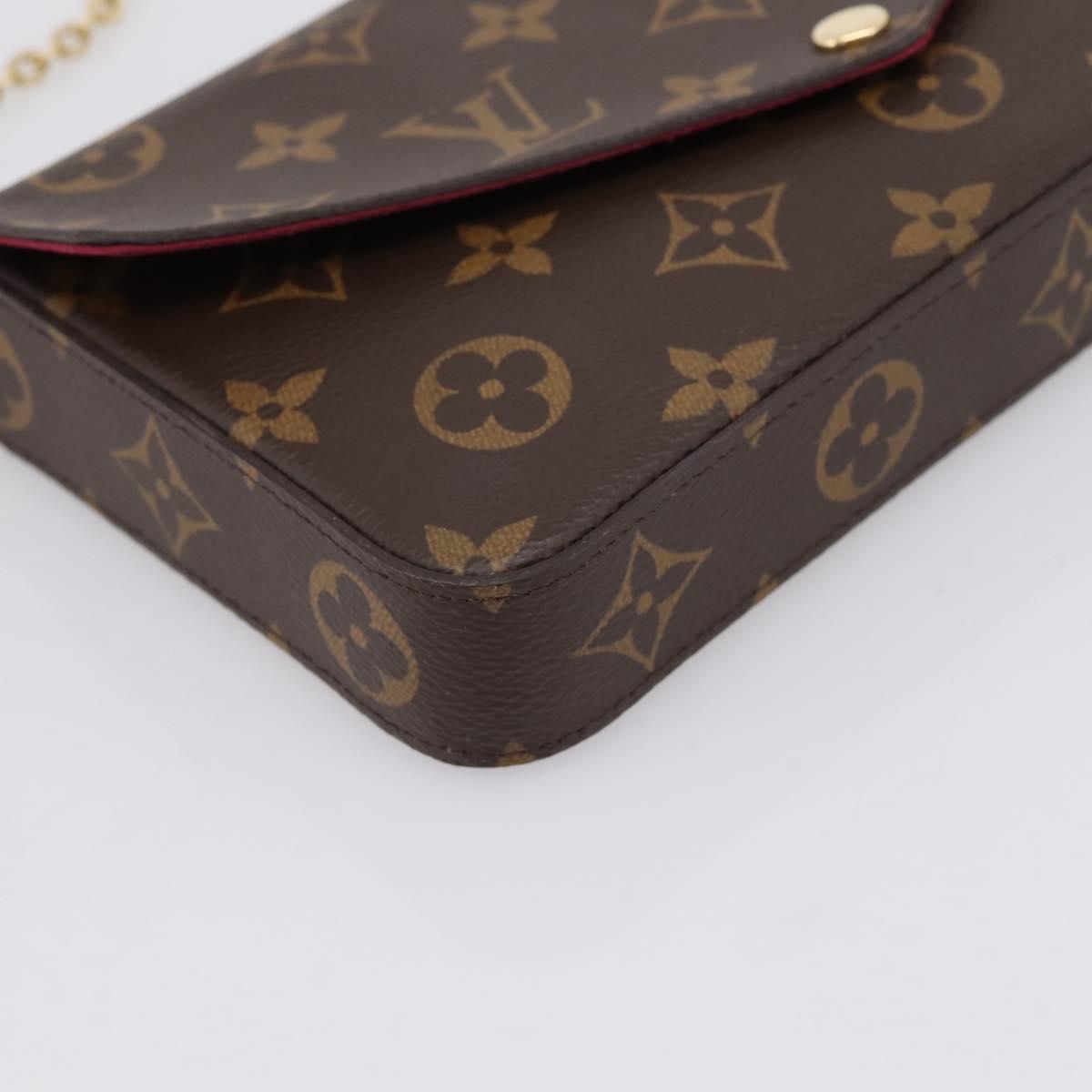 LOUIS VUITTON Monogram Wallet Pochette Felice Shoulder Bag M61276 Auth ka6025V