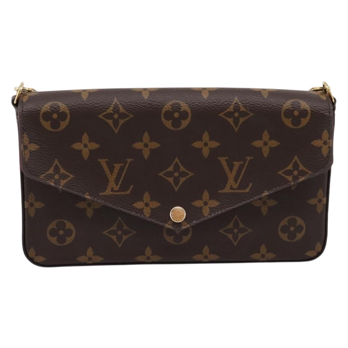 LOUIS VUITTON Monogram Wallet Pochette Felice Shoulder Bag M61276 Auth ka6025V