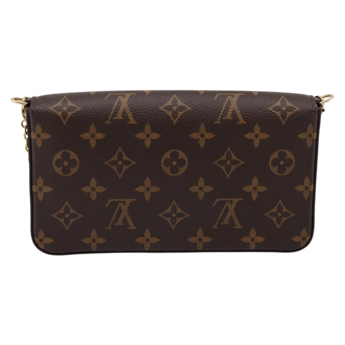 LOUIS VUITTON Monogram Wallet Pochette Felice Shoulder Bag M61276 Auth ka6025V