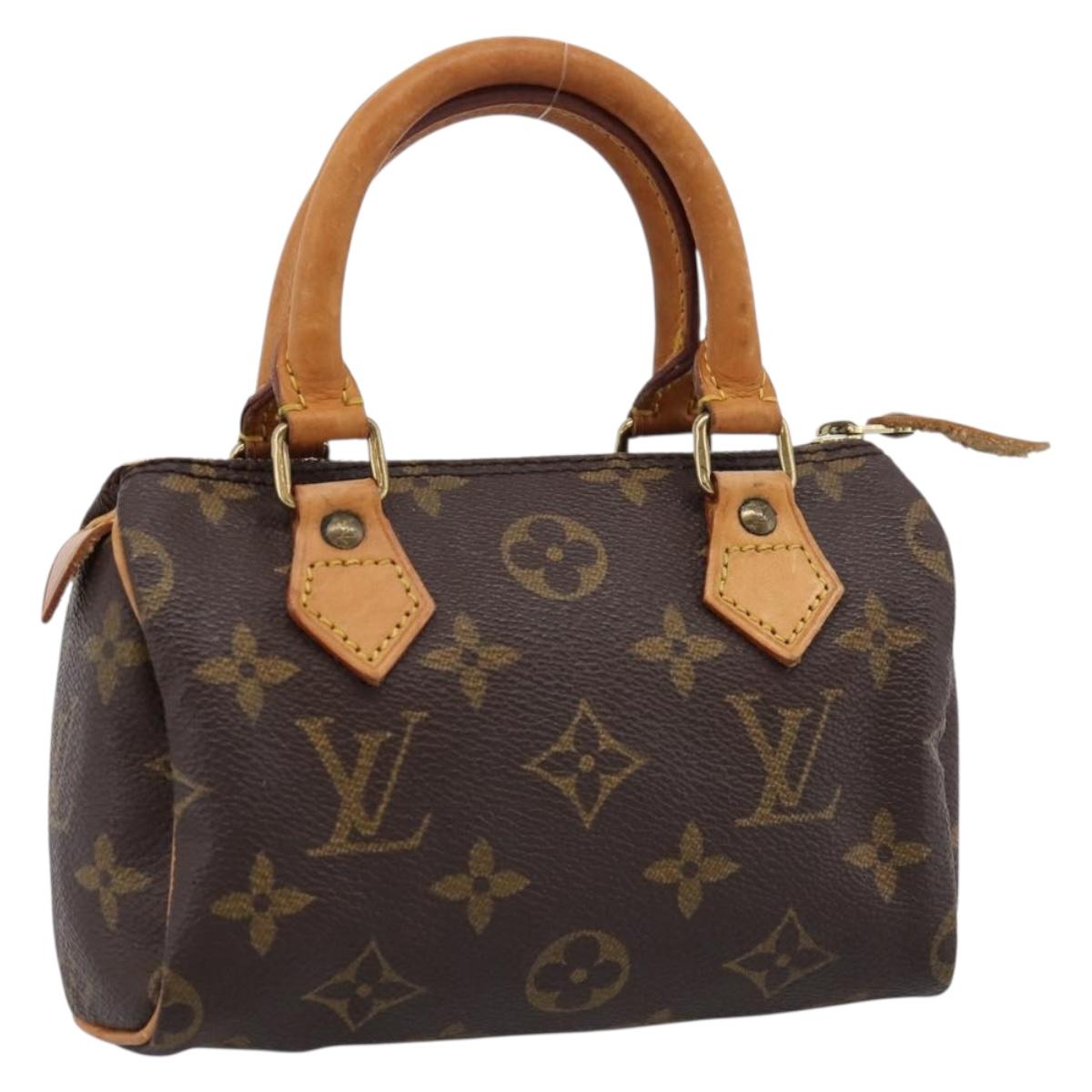LOUIS VUITTON Monogram Mini Speedy Hand Bag M41534 LV Auth ka6031A