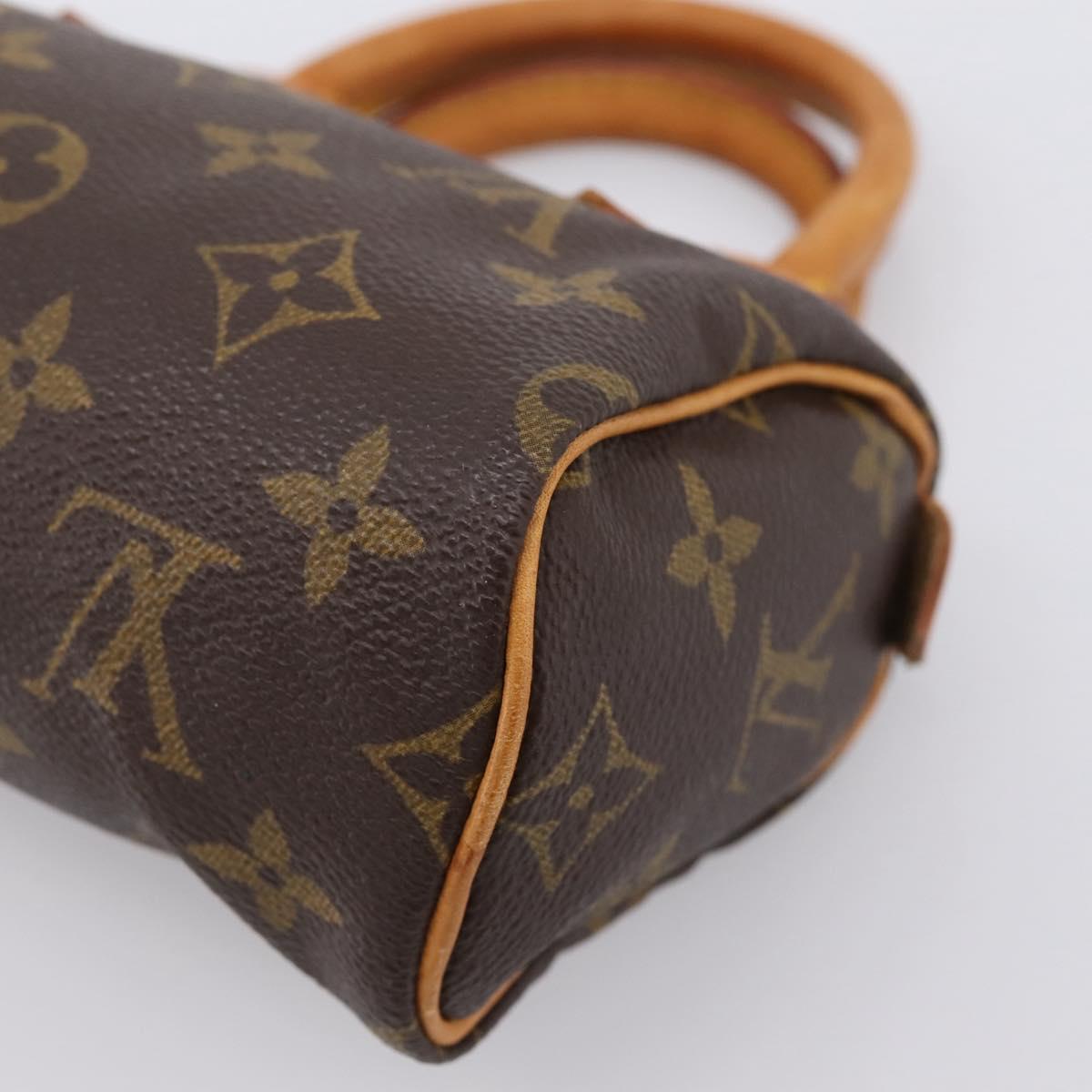 LOUIS VUITTON Monogram Mini Speedy Hand Bag M41534 LV Auth ka6031A