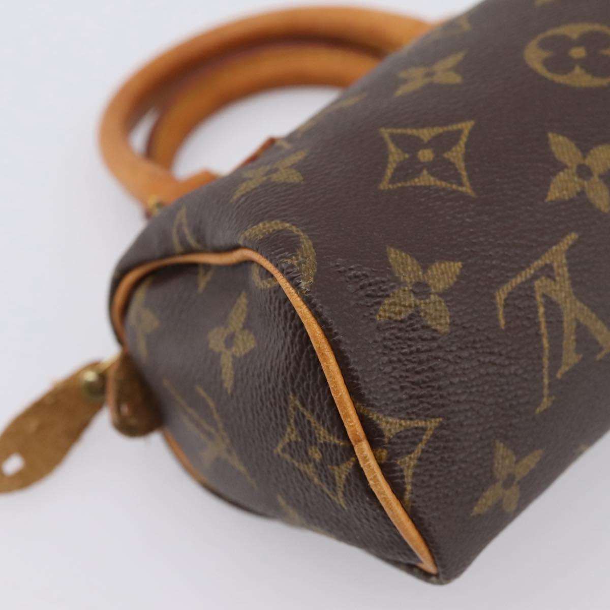LOUIS VUITTON Monogram Mini Speedy Hand Bag M41534 LV Auth ka6031A