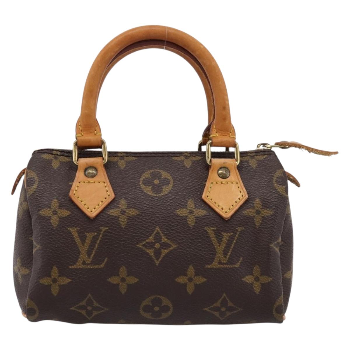 LOUIS VUITTON Monogram Mini Speedy Hand Bag M41534 LV Auth ka6031A