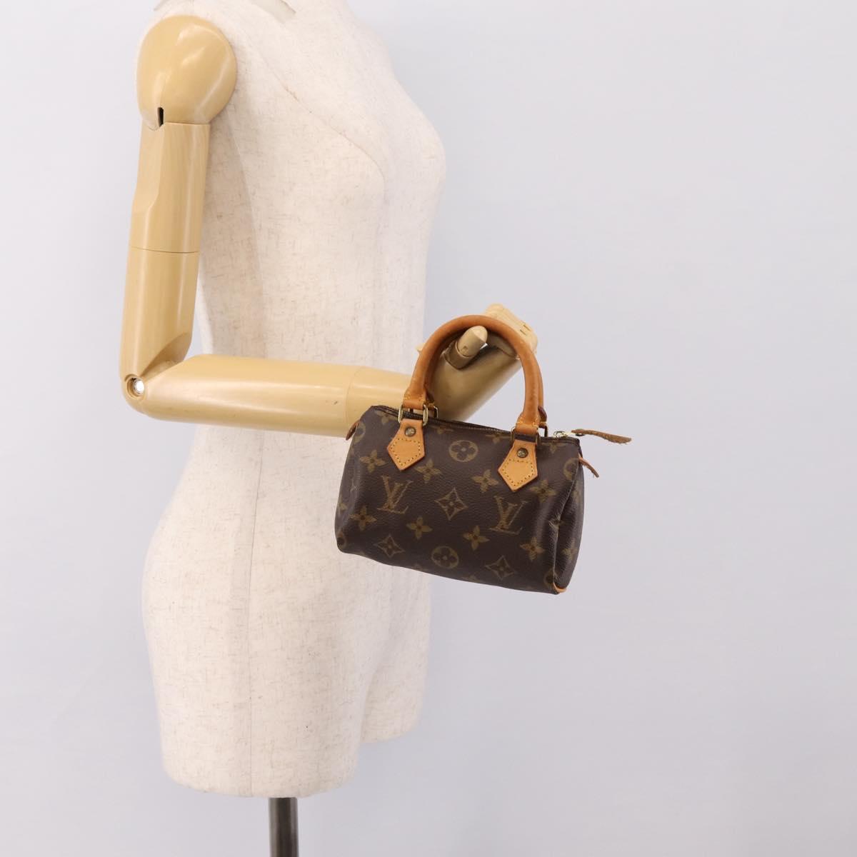 LOUIS VUITTON Monogram Mini Speedy Hand Bag M41534 LV Auth ka6031A