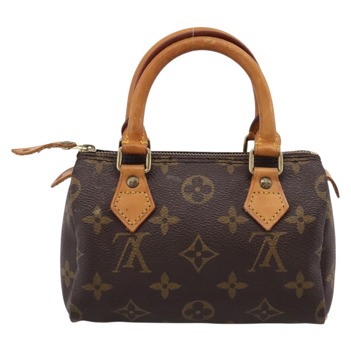 LOUIS VUITTON Monogram Mini Speedy Hand Bag M41534 LV Auth ka6031A